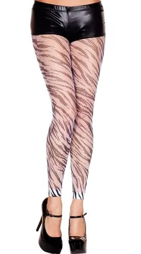 35824 Zebra print fishnet leggings