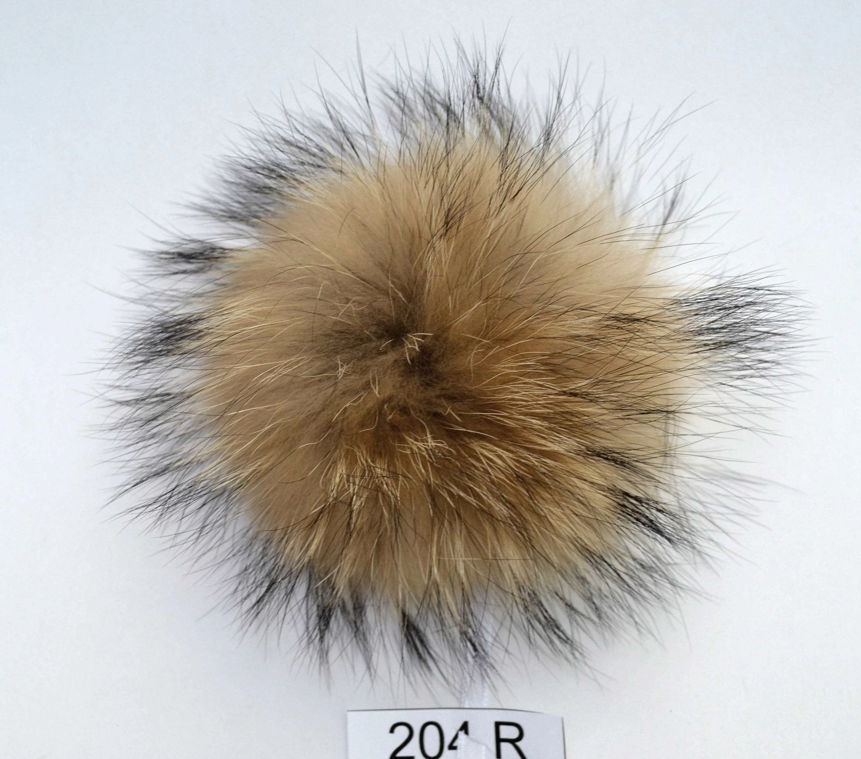 7,5" LARGE FUR POMPOM! Large Raccoon Pom-Pom, Fur Pom Pom for Hat, Pom Pom for Women Hat, for Children Hat, for Knit Hat, Raccoon Fur, Child