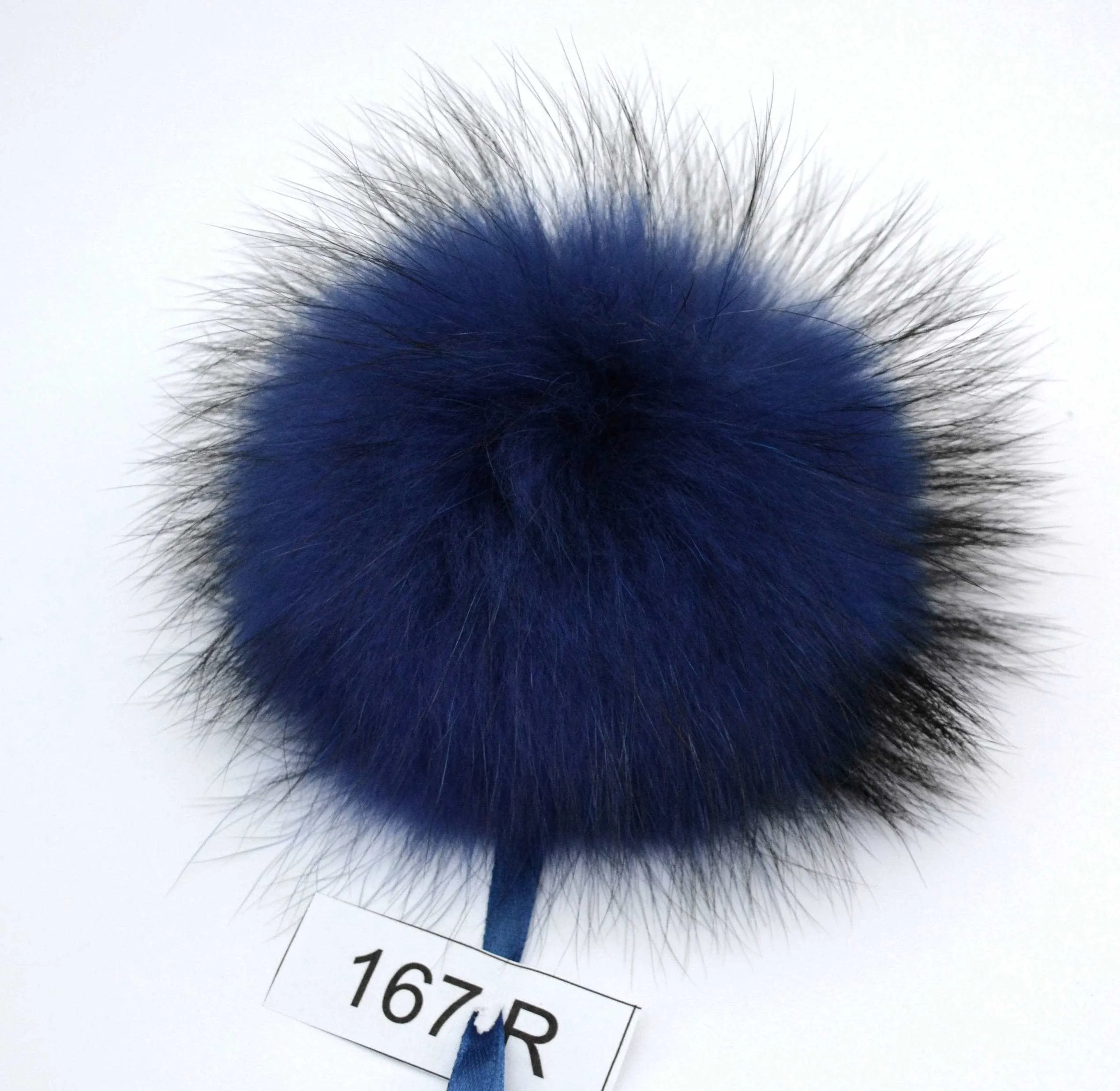 7" LARGE FUR POM Pom! High Quality Purple Raccoon Pom Pom Hat Beanie Tuque Winter Knit Hat Large Pom Pom Fluffy Raccoon Pom Pom Fur Ball