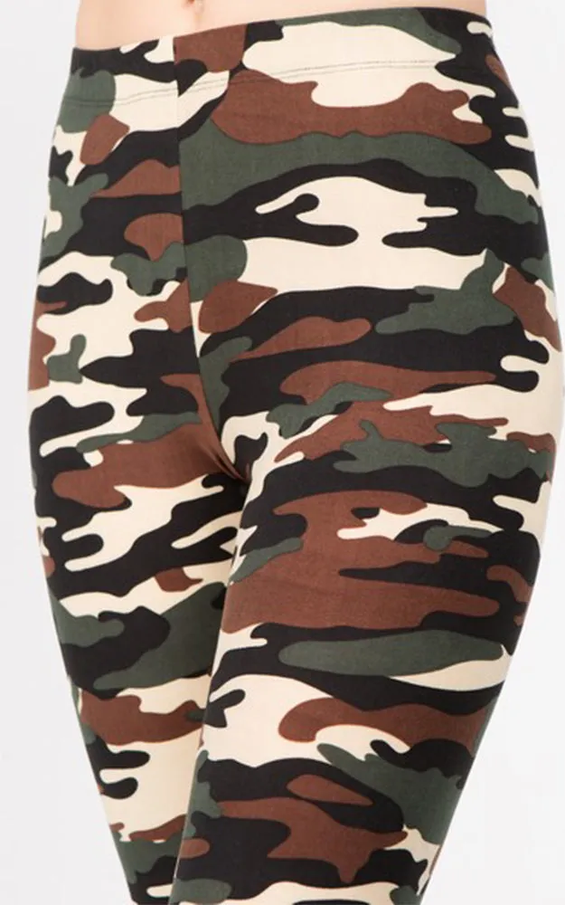 827PT352 Classic Camo-Print Leggings