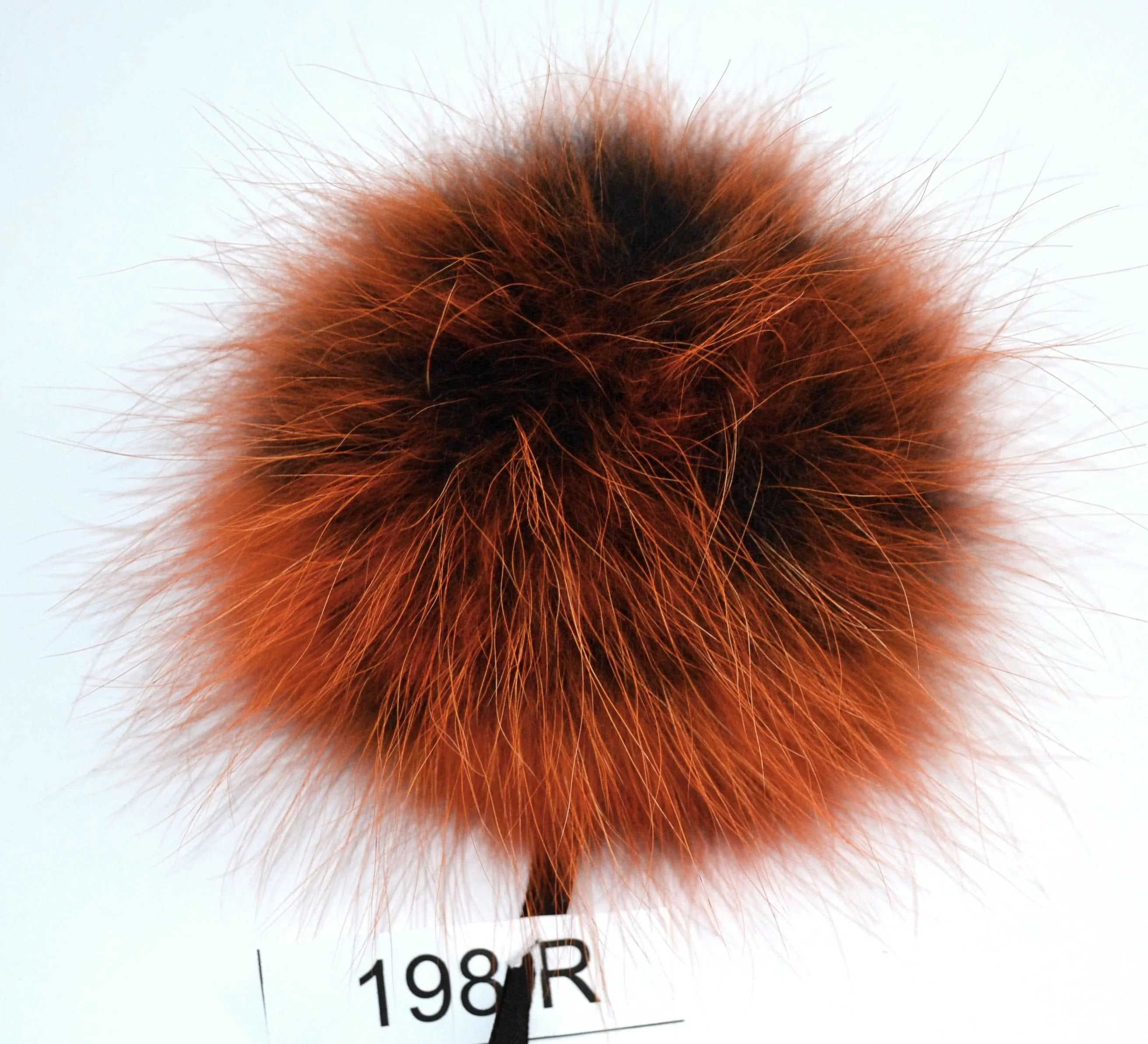 8,5" POM POM! Large Pom Poms, Fur Pom Pom for Hat, Fur Pompom, Fur Ball, Bag Charm, Pompom, Fur Pom, Knit Hat, Real Fur, Raccoon Fur, Orange