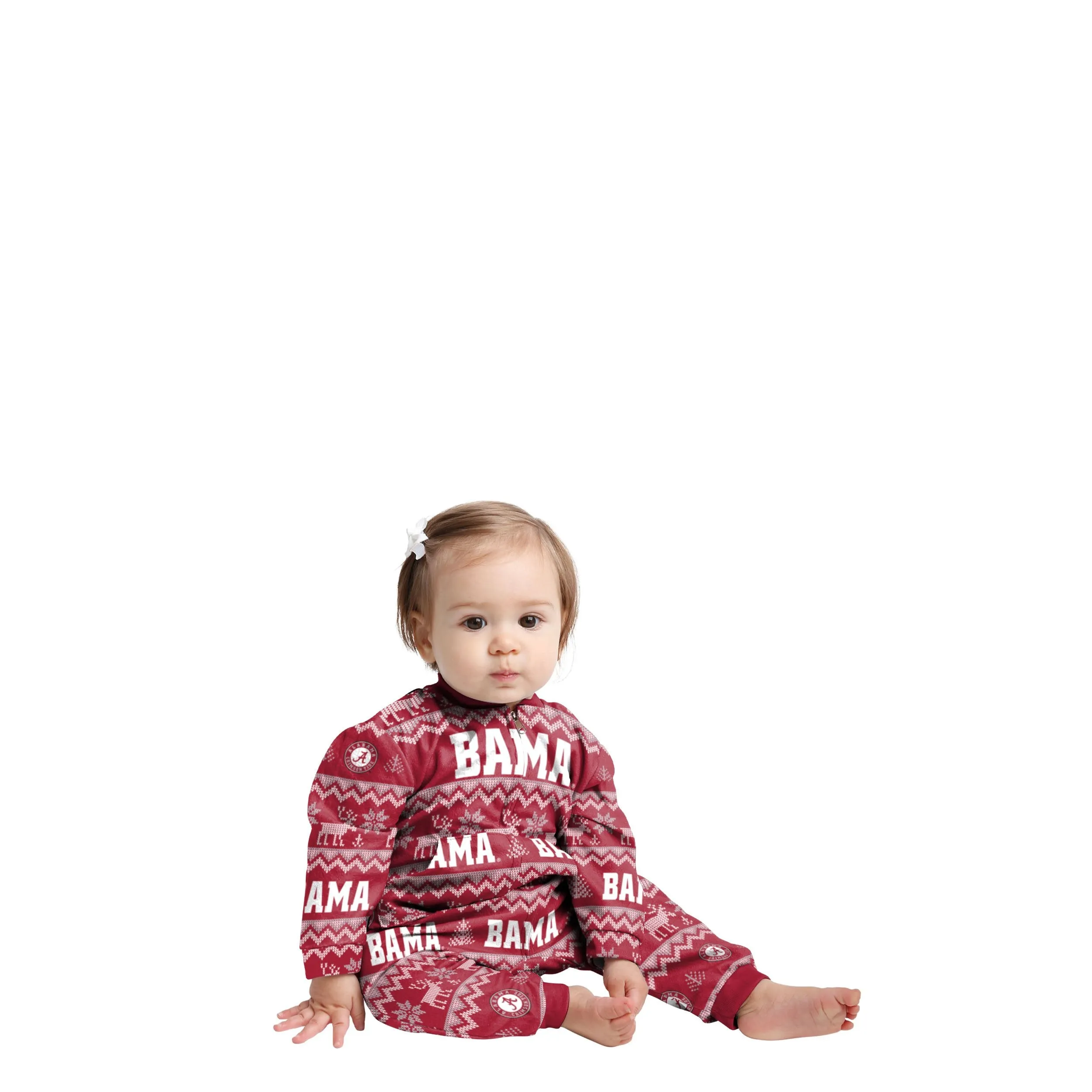 Alabama Crimson Tide NCAA Ugly Pattern Family Holiday Pajamas