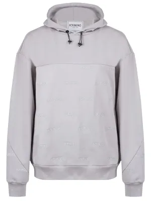 Allover Logo Pullover Hoody (Oyster) - I24E06163001323