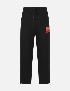 Allover Logo Stitching Regular Fit Quilting Sweatpants