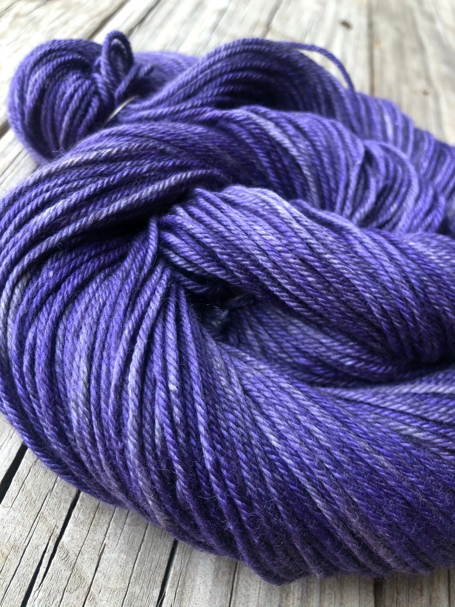 Amethysts in the Abyss, Yak Silk DK Treasures Yarn