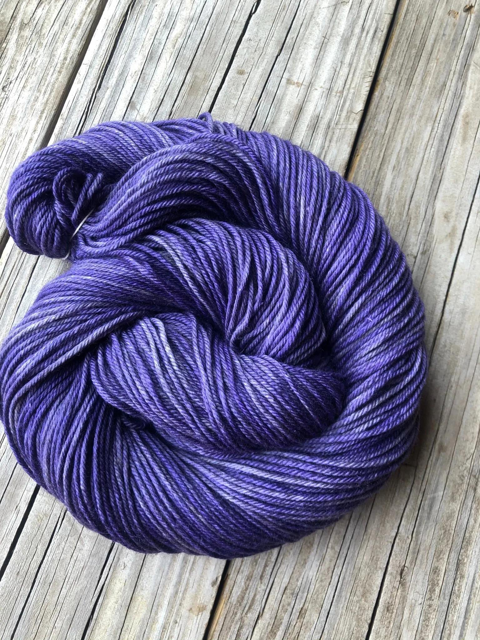 Amethysts in the Abyss, Yak Silk DK Treasures Yarn