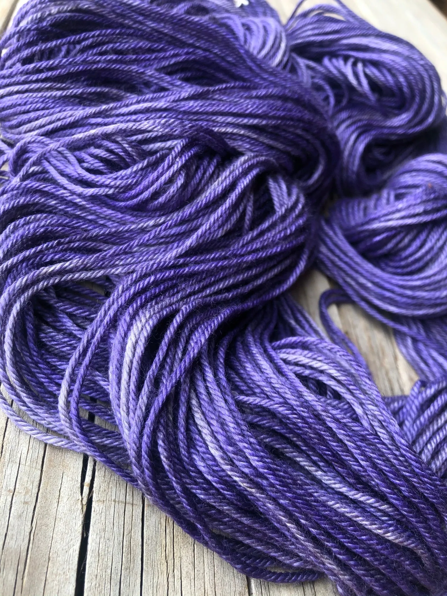 Amethysts in the Abyss, Yak Silk DK Treasures Yarn