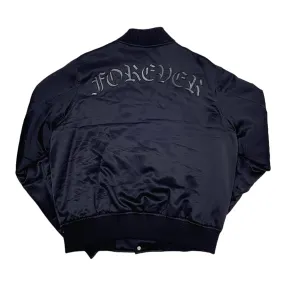 Amiri Forever Silk Baseball Jacket Black Pre-Owned