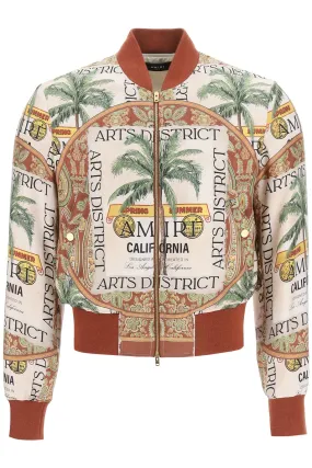 Amiri Graphic Printed Zipped Bomber Jacket