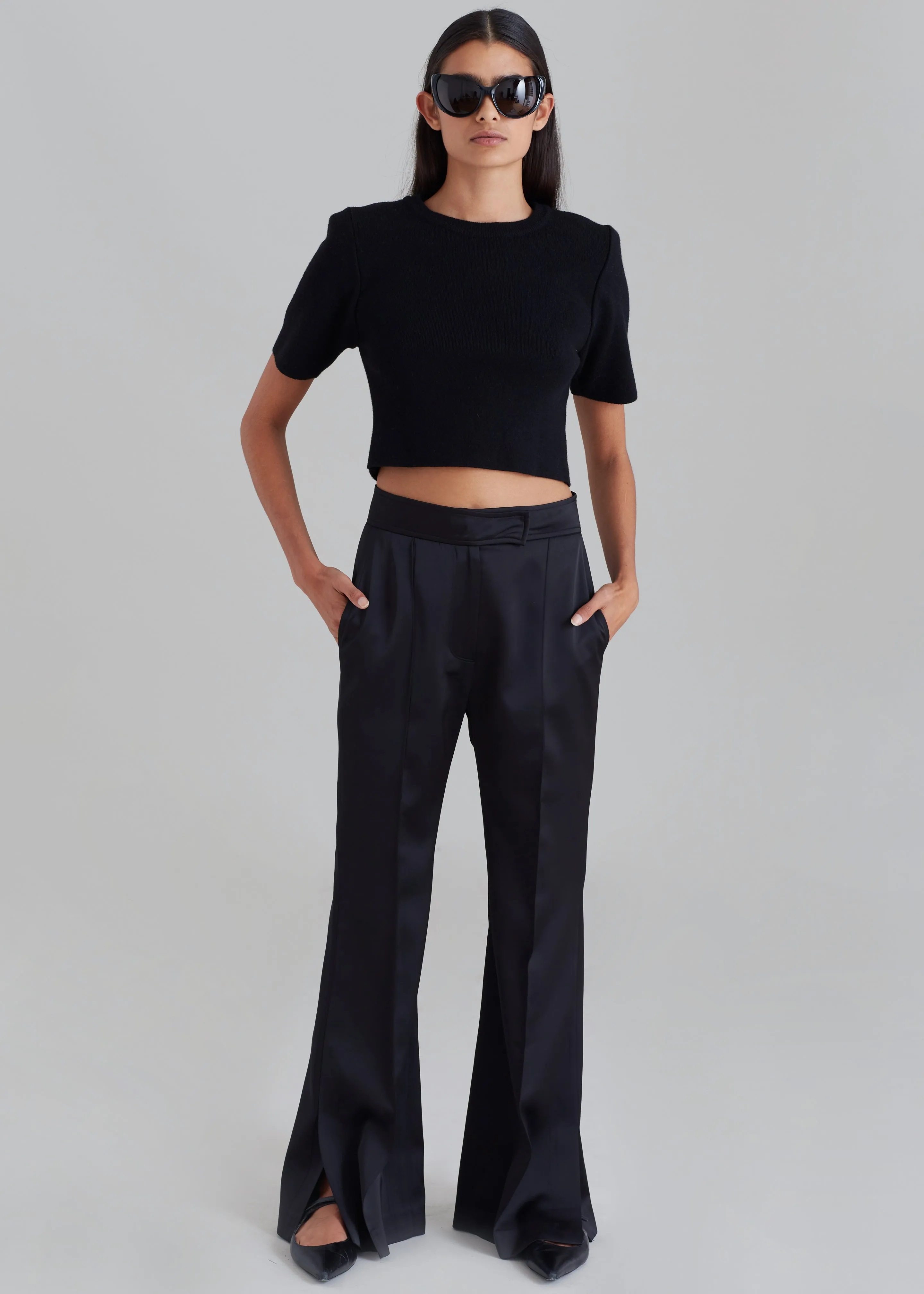 Angelica Flare Pants - Black