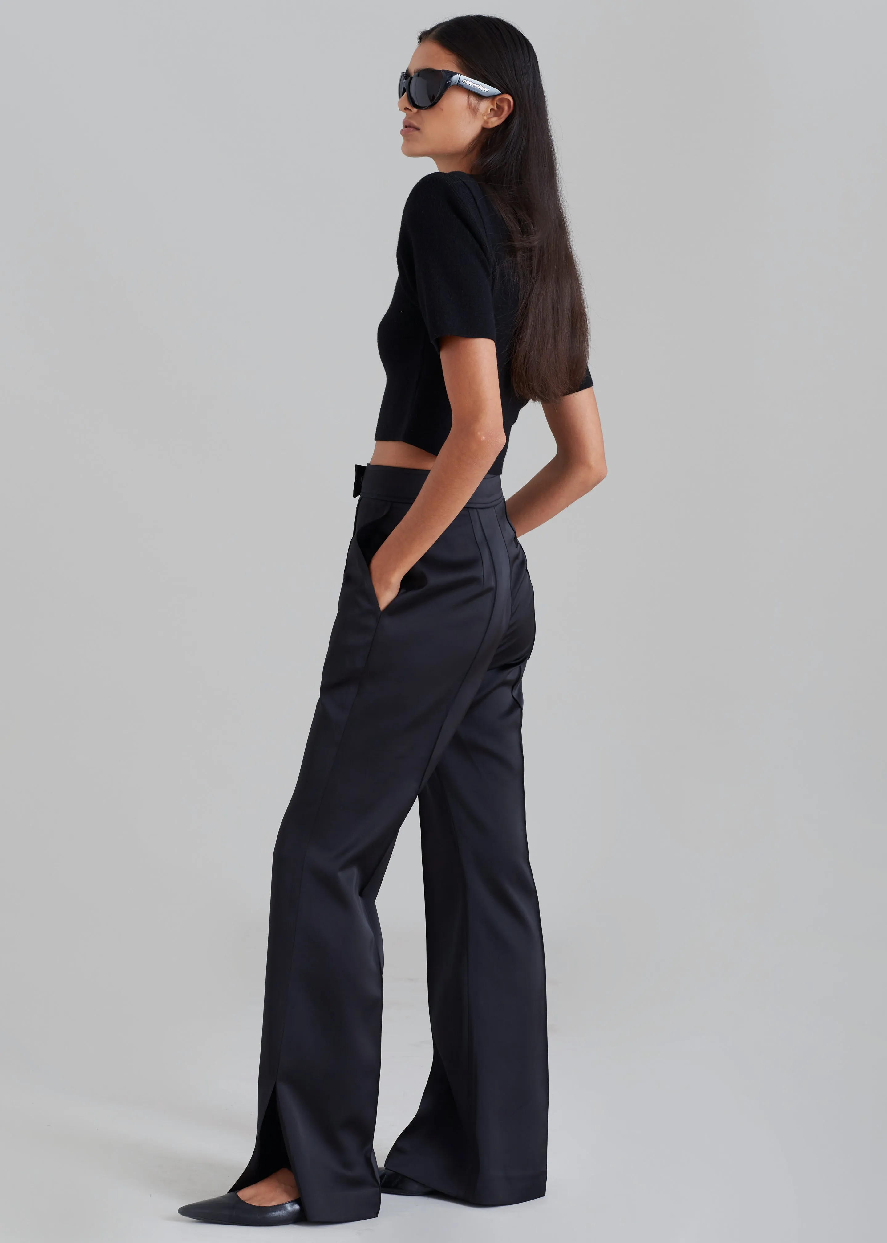 Angelica Flare Pants - Black