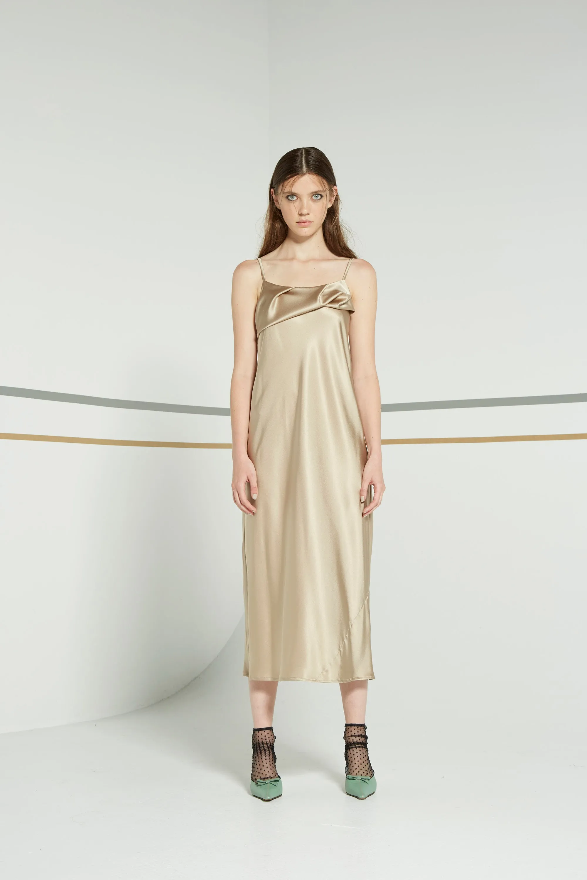 Archive - Otherness dress, liquid gold