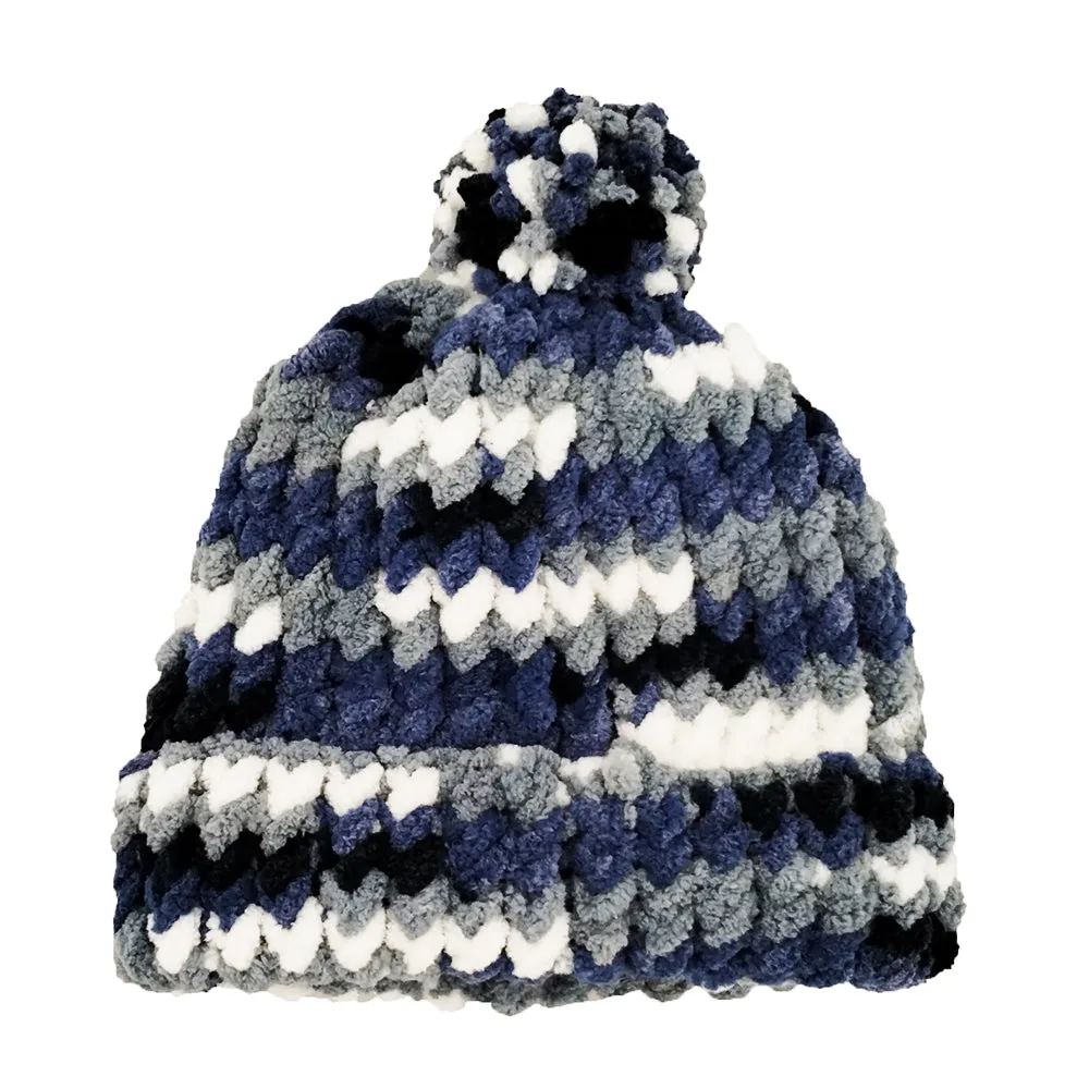 Baby Hat with Pom-Pom-Handmade Loom Knit Cap <p> See All Colors! </p>