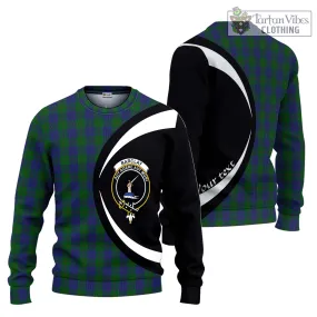 Barclay Tartan Ugly Sweater with Family Crest Circle Style