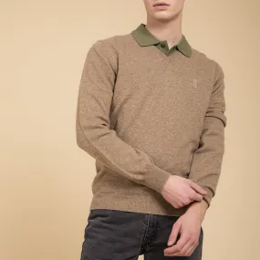 Beige cashmere sweater Man