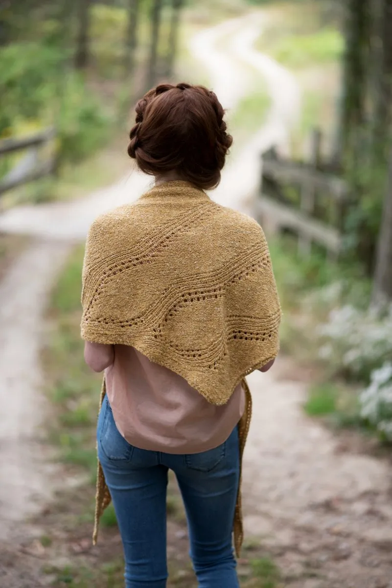 Berroco Portfolio Vol. 5 Patterns - Amber Waves Shawl - PDF Download