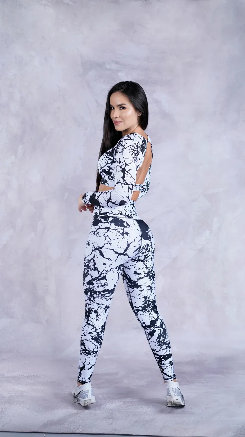 BJX Print High Waist Leggings for Women 4056654