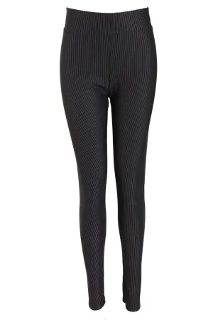 Black and White Pin Stripe High Waisted Skinny Legging