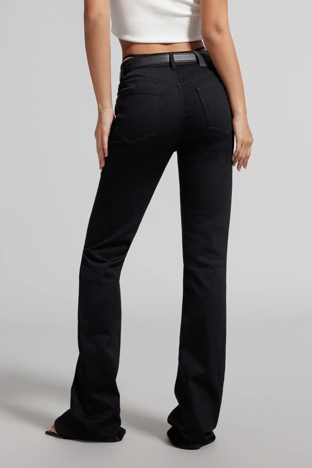 Black Flared Jeans