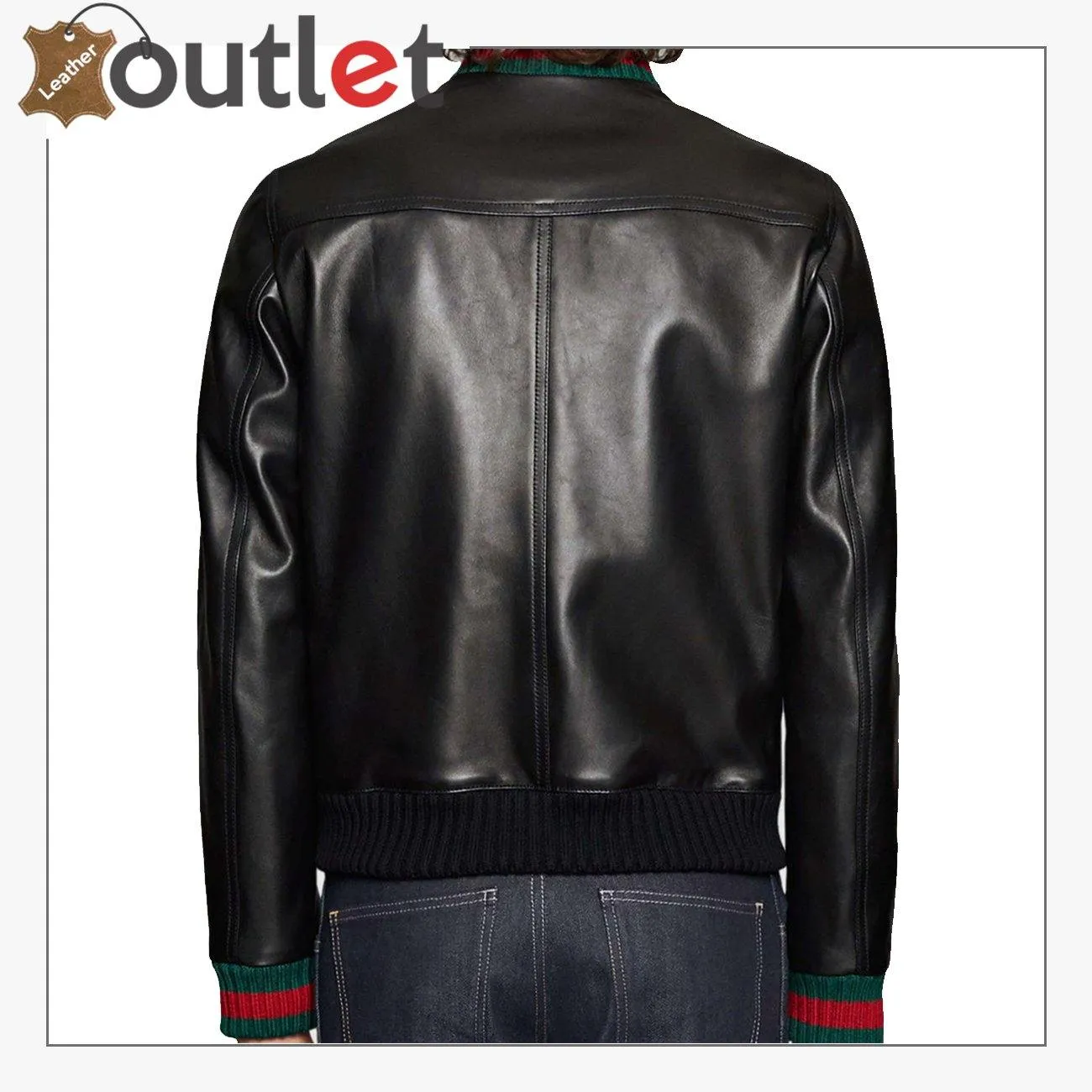 Black Stylish Leather Jacket for Mens