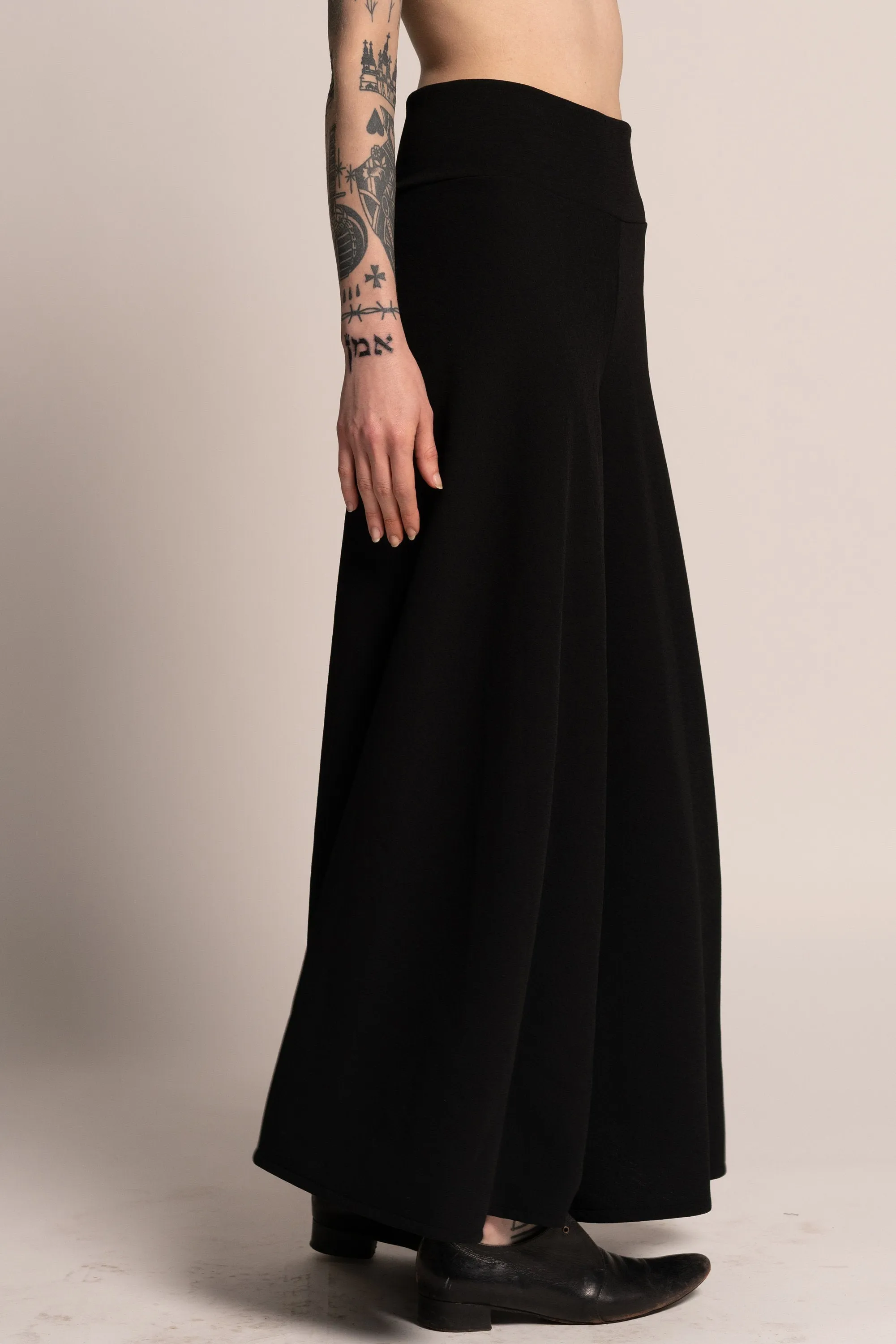 Black Wide Leg Palazzo Pants