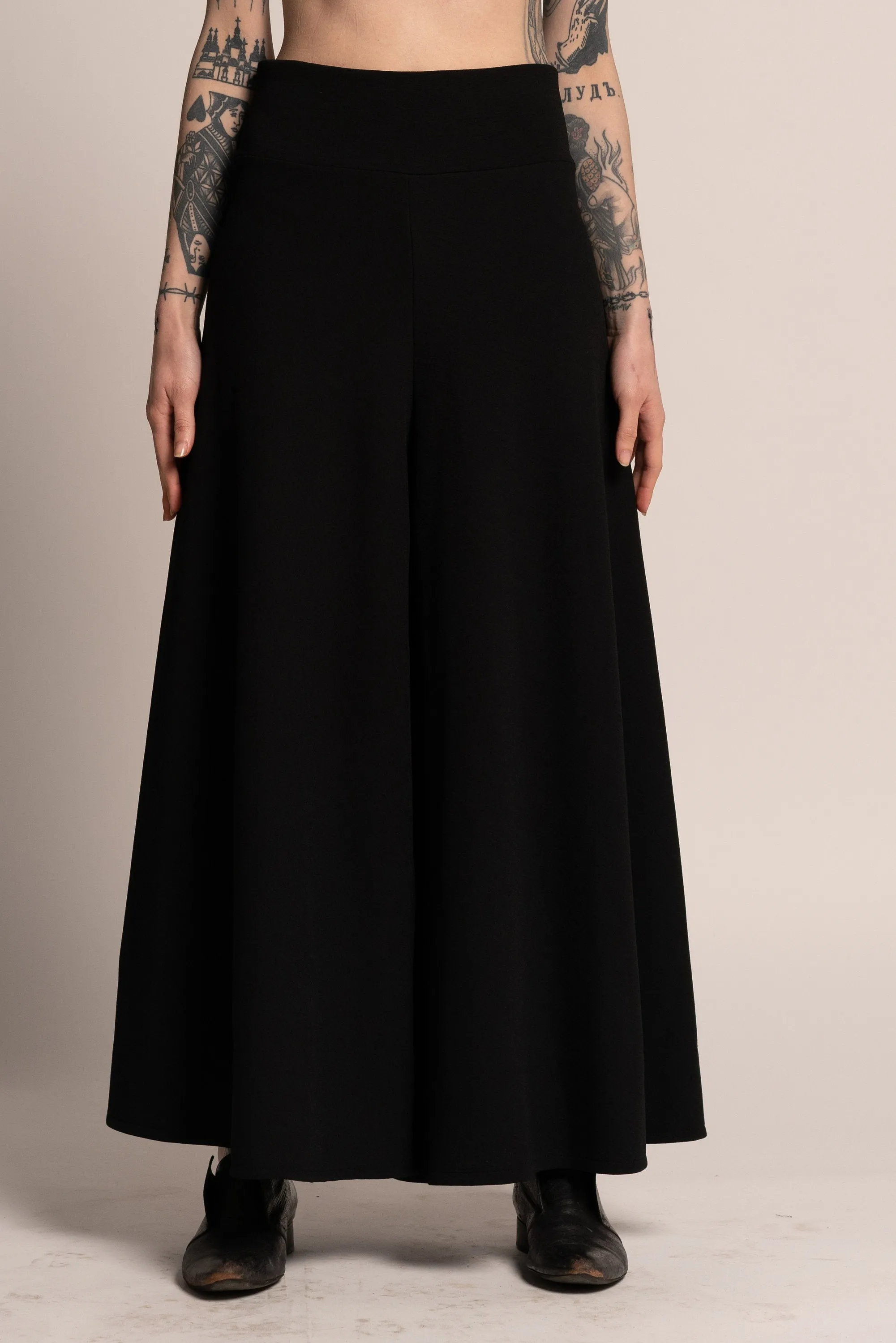 Black Wide Leg Palazzo Pants