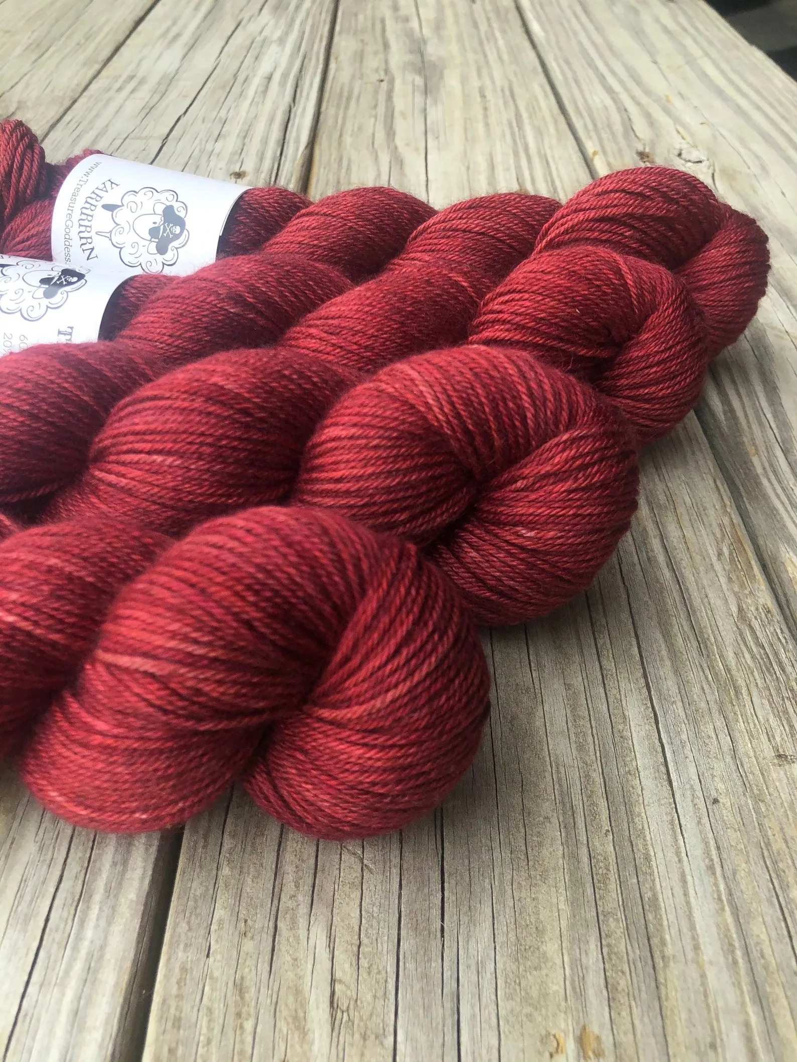 Blood Rubies, Yak Silk DK Treasures Yarn