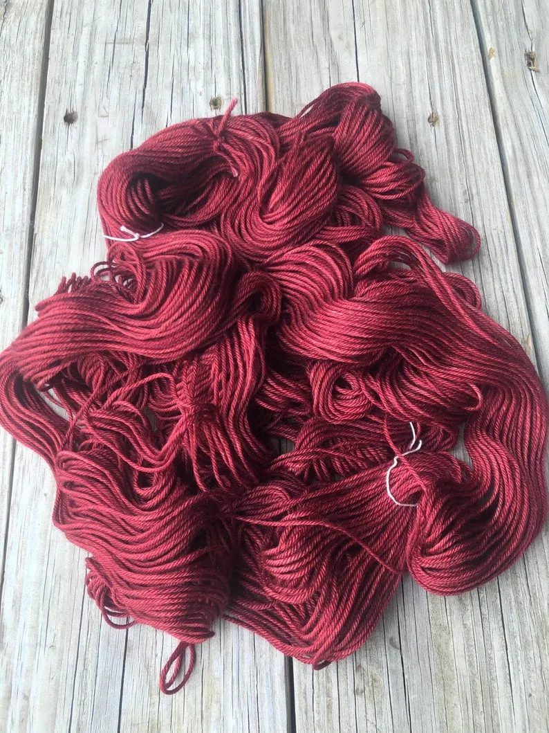 Blood Rubies, Yak Silk DK Treasures Yarn