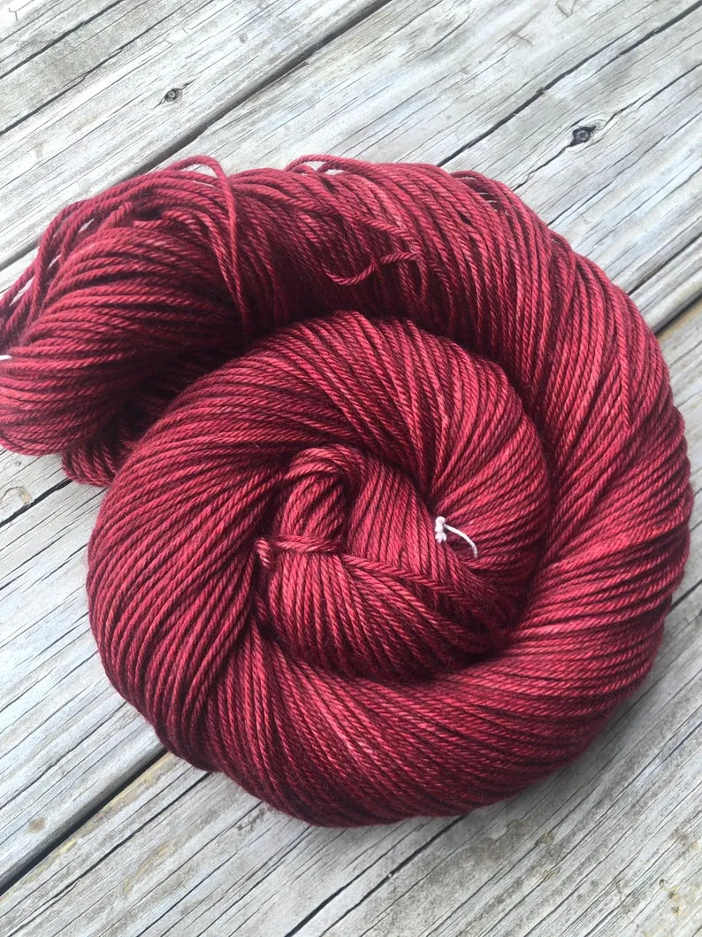 Blood Rubies, Yak Silk DK Treasures Yarn