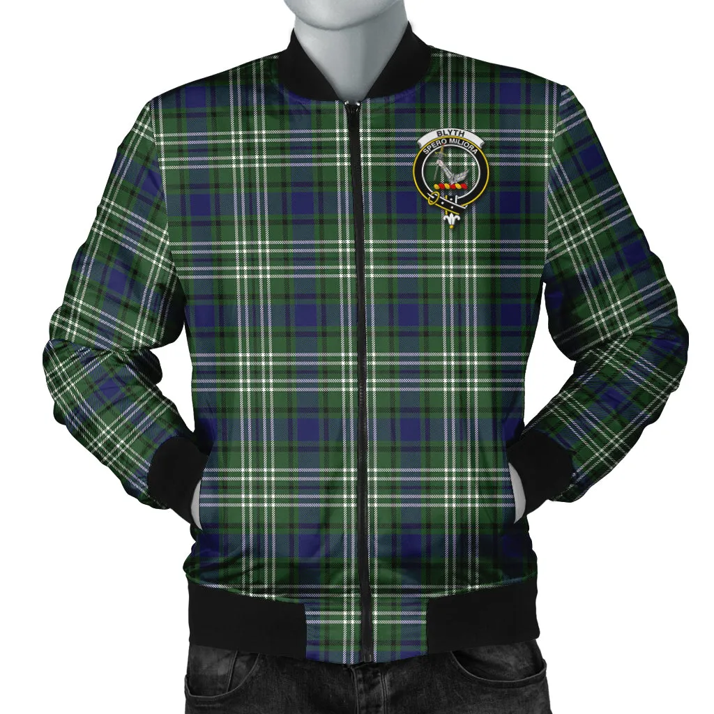 Blyth Tartan Bomber Jacket with Family Crest