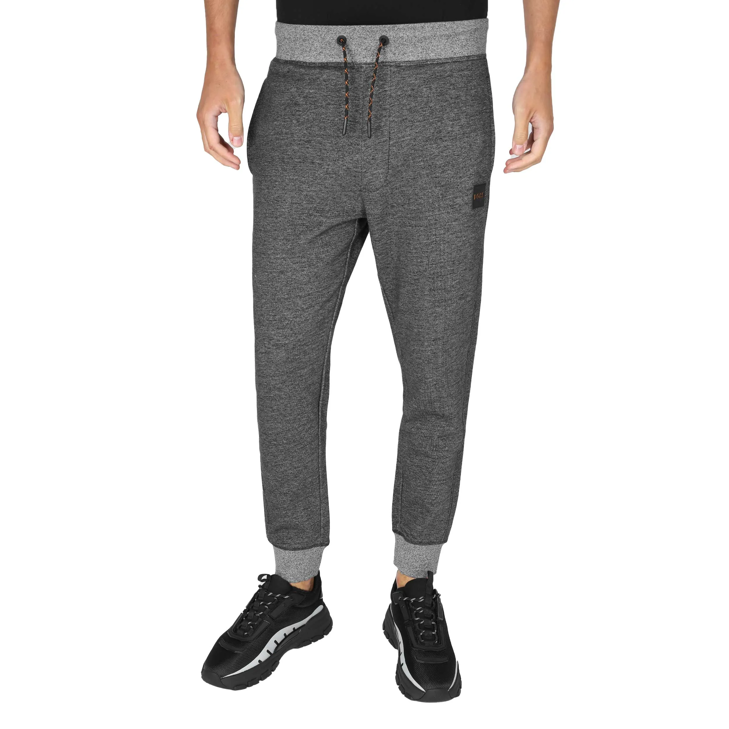 BOSS Seheather Sweat Pant in Black Marl