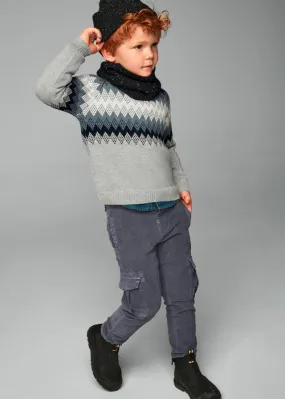 Boys Corduroy Cargo Pants