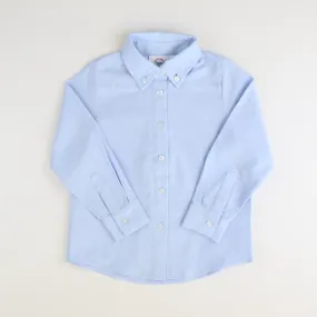 Boys L/S Button Down Shirt - Light Blue Oxford