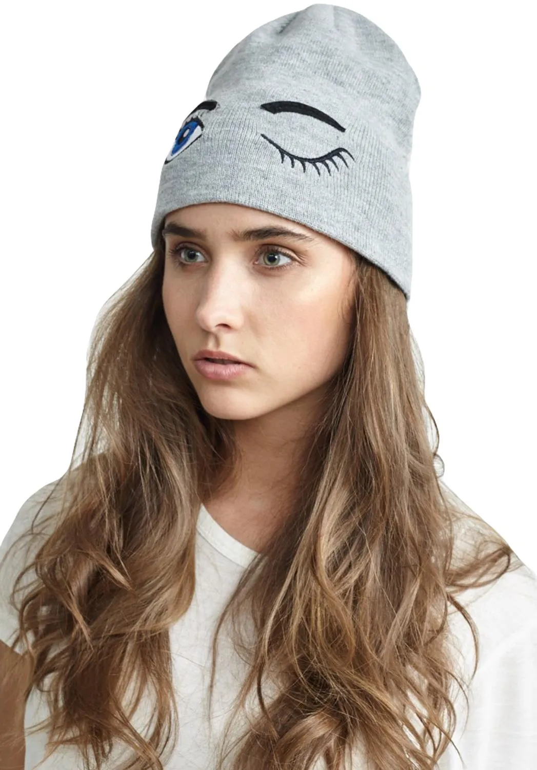 Brave Soul Grey Knitted Beanie Hat