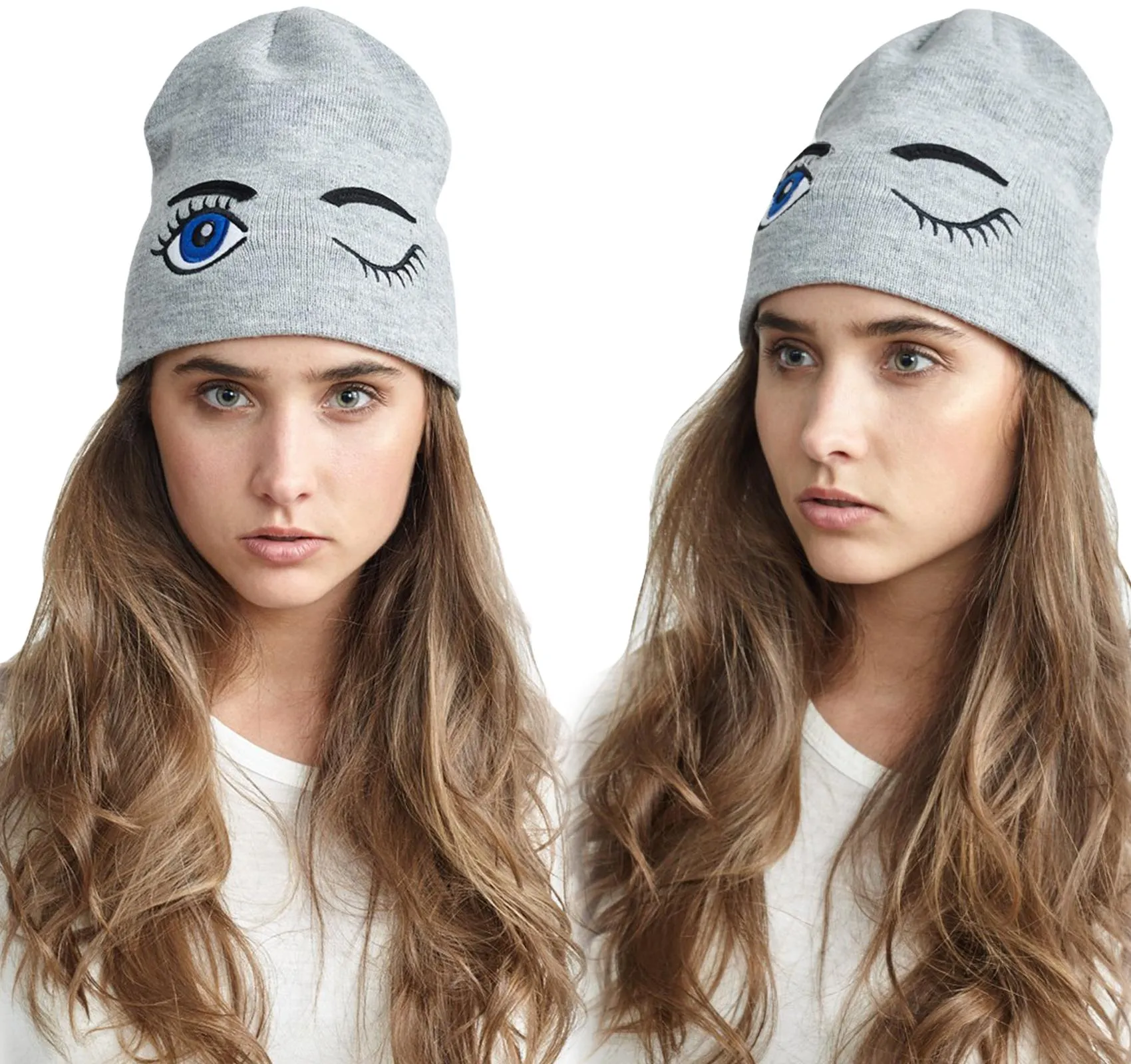 Brave Soul Grey Knitted Beanie Hat