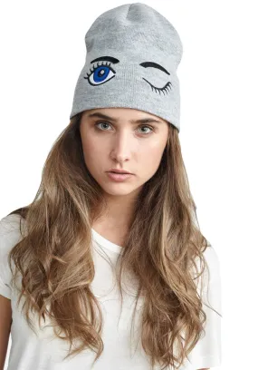 Brave Soul Grey Knitted Beanie Hat