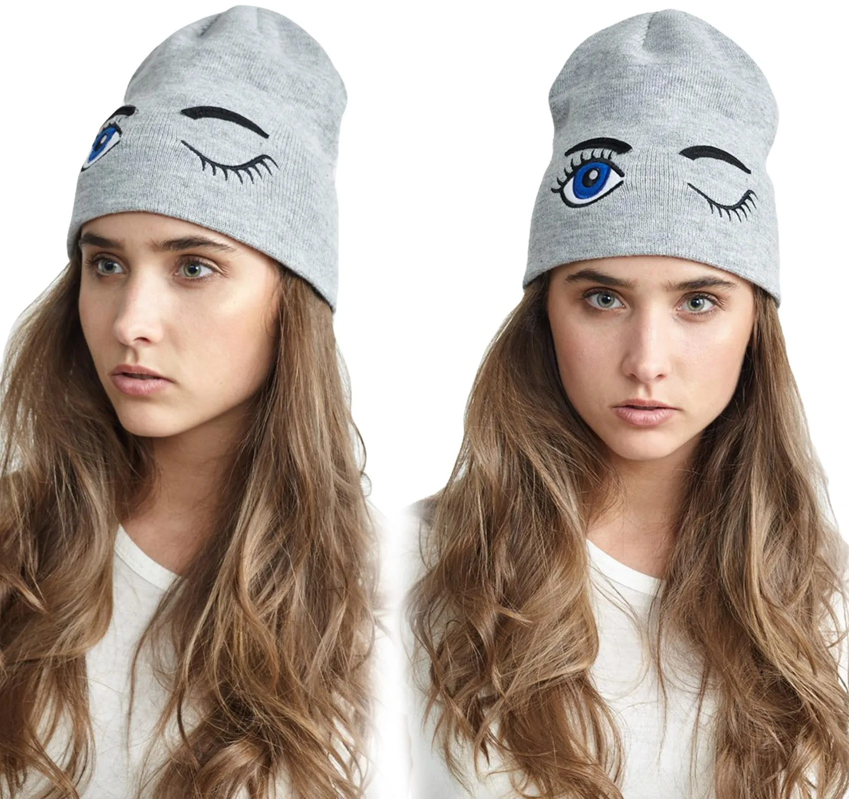 Brave Soul Grey Knitted Beanie Hat