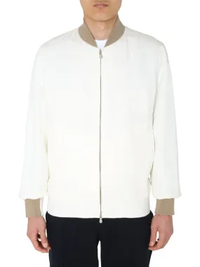 Brunello Cucinelli Two-Tone Bomber Jacket