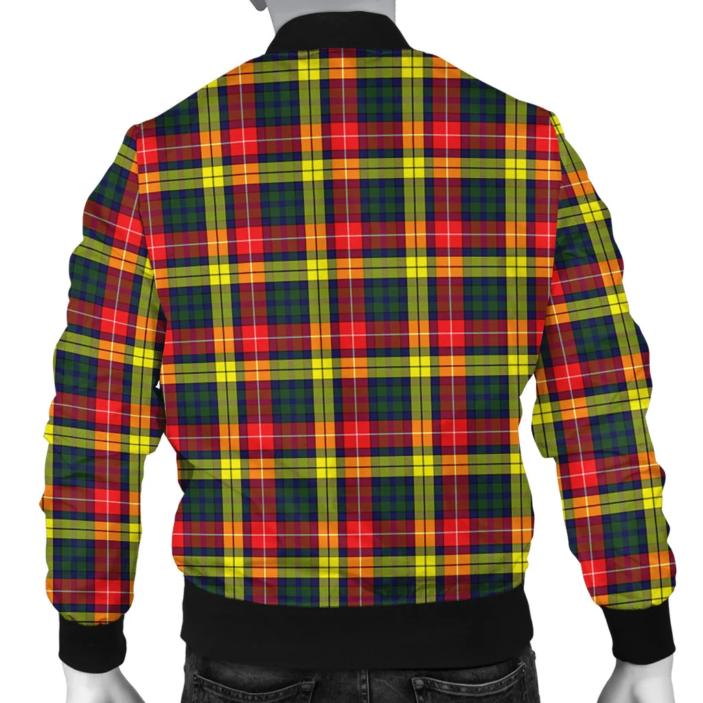 Buchanan Modern Tartan Bomber Jacket with Family Crest