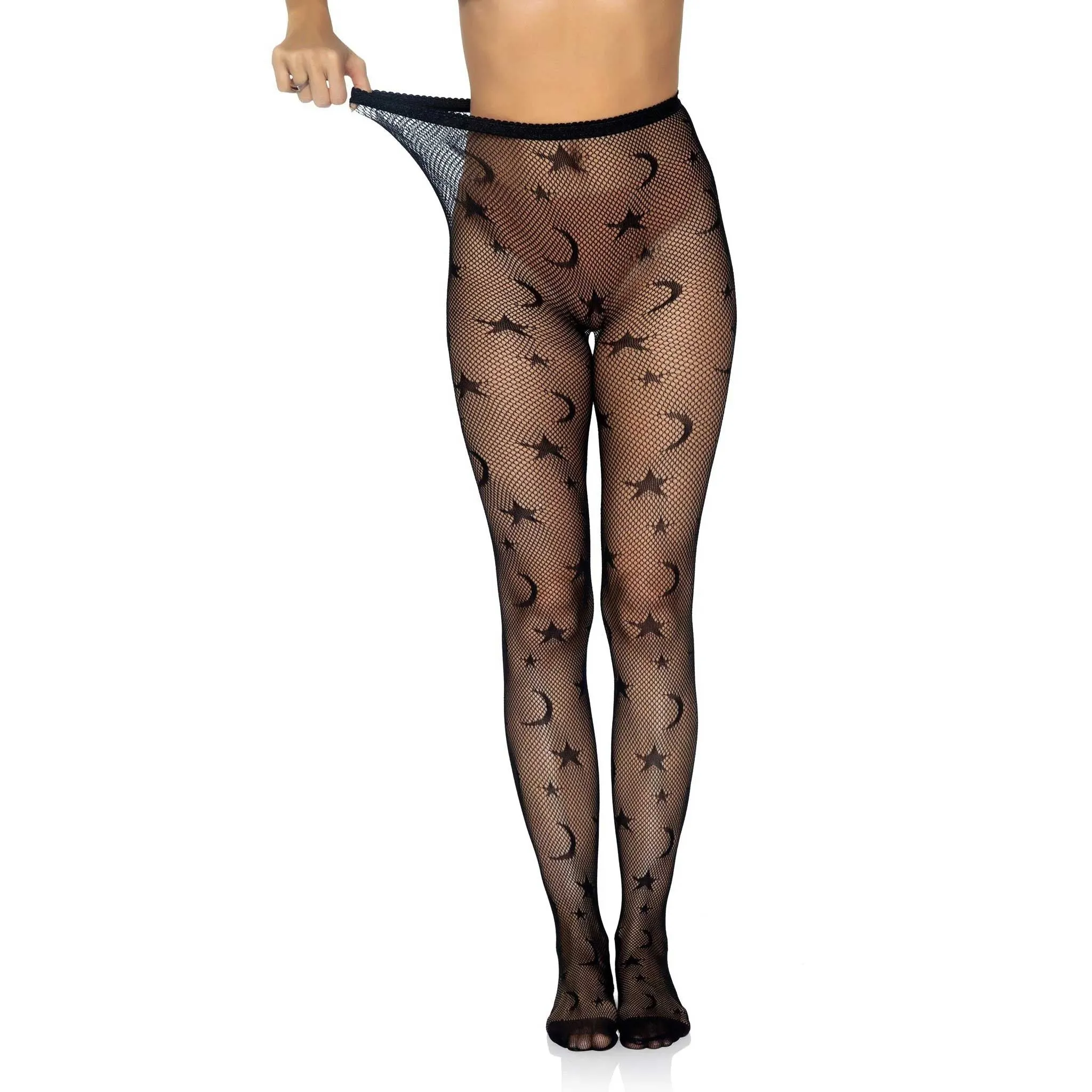 Celestial Net Tights - One Size - Black