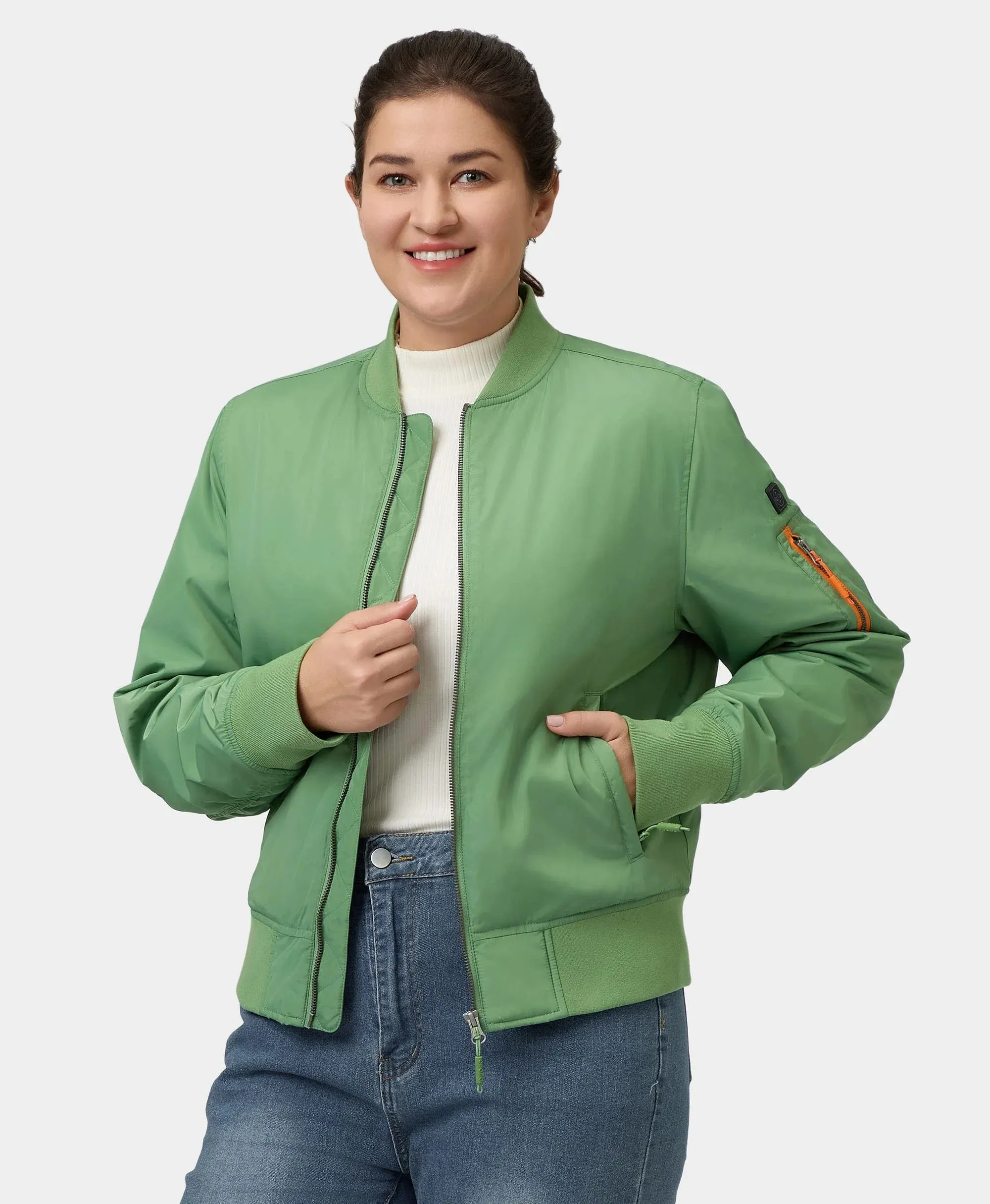 Cityscape Women's Heated Bomber Jacket