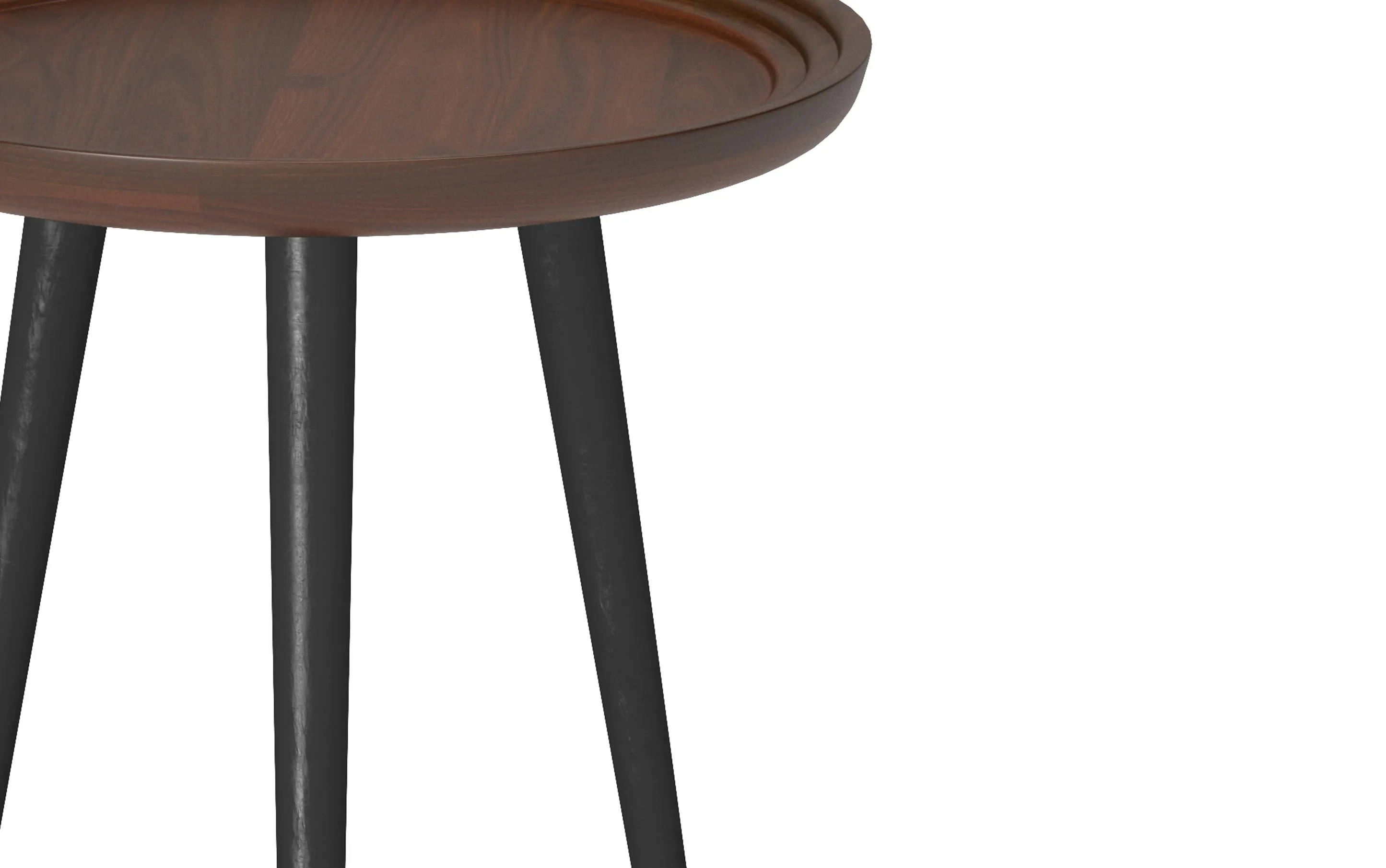 Clairmont Round Side Table in Acacia