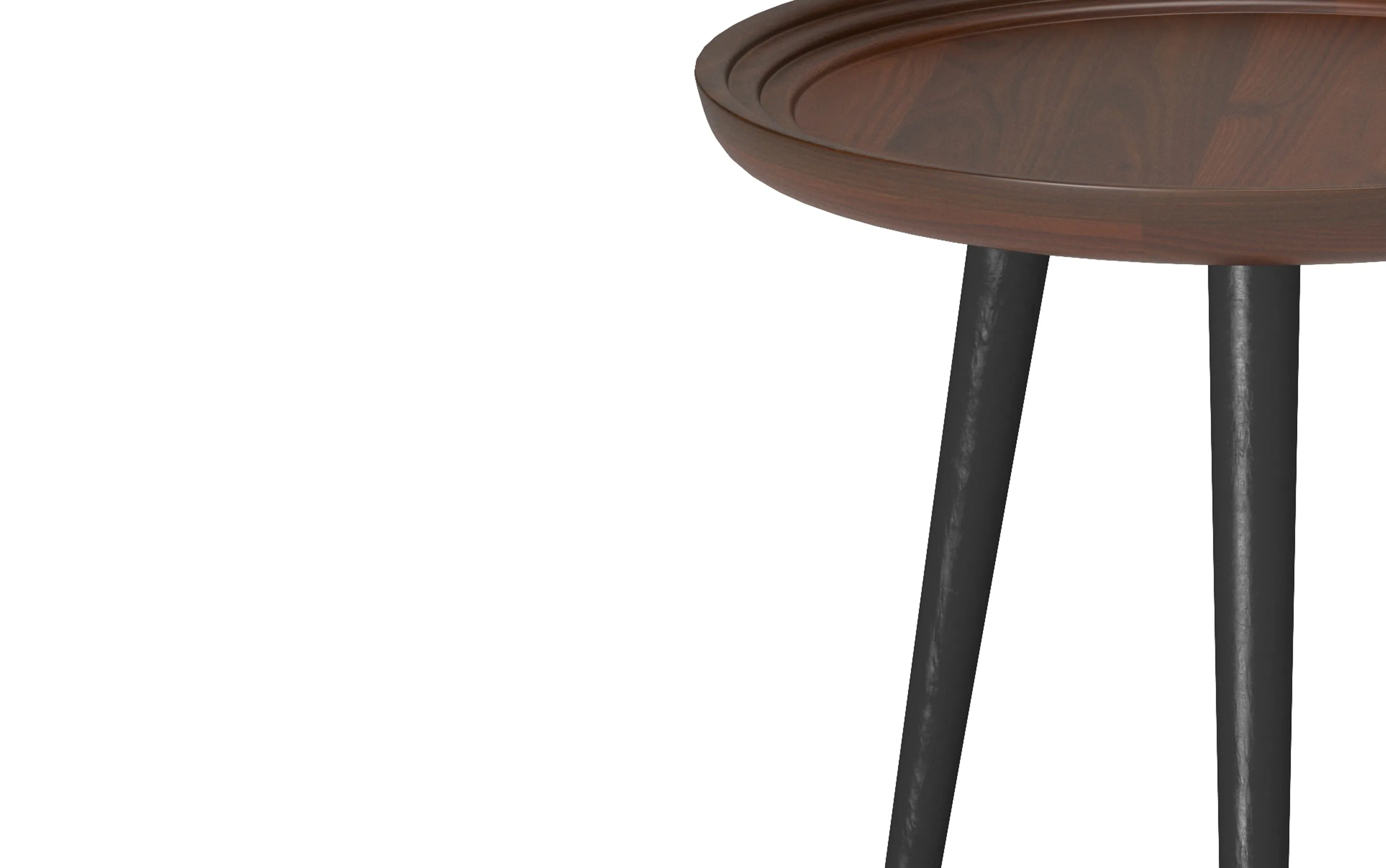 Clairmont Round Side Table in Acacia