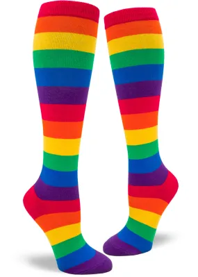 Classic Rainbow Women's Knee Highs