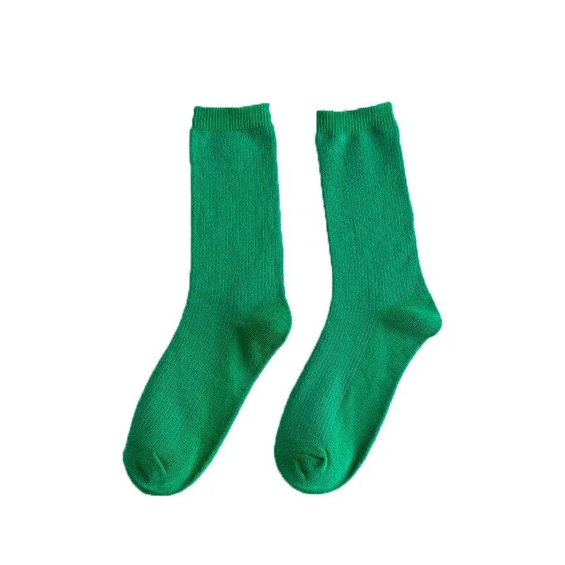 Classic Solid Color Dress Socks