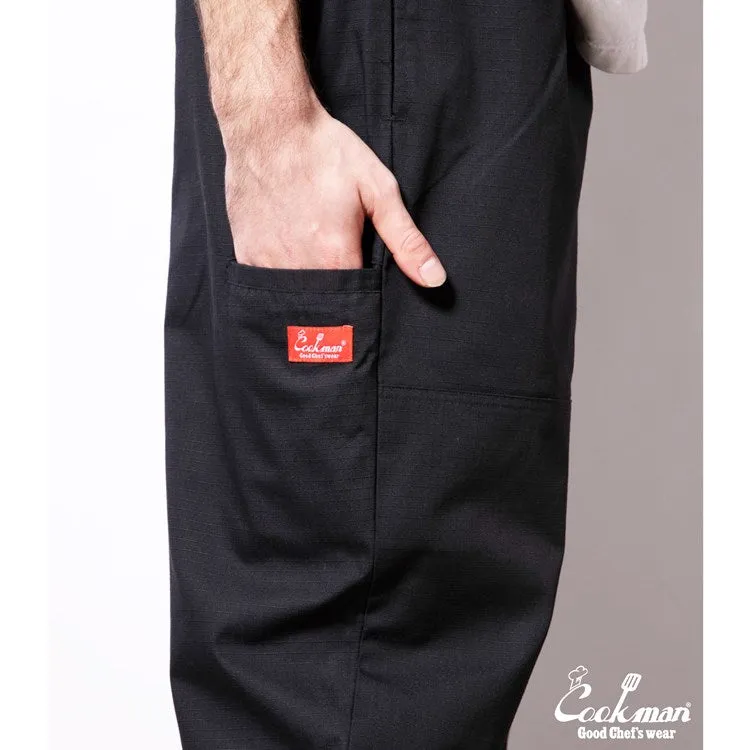 Cookman Chef Pants - Double Knee Ripstop : Black