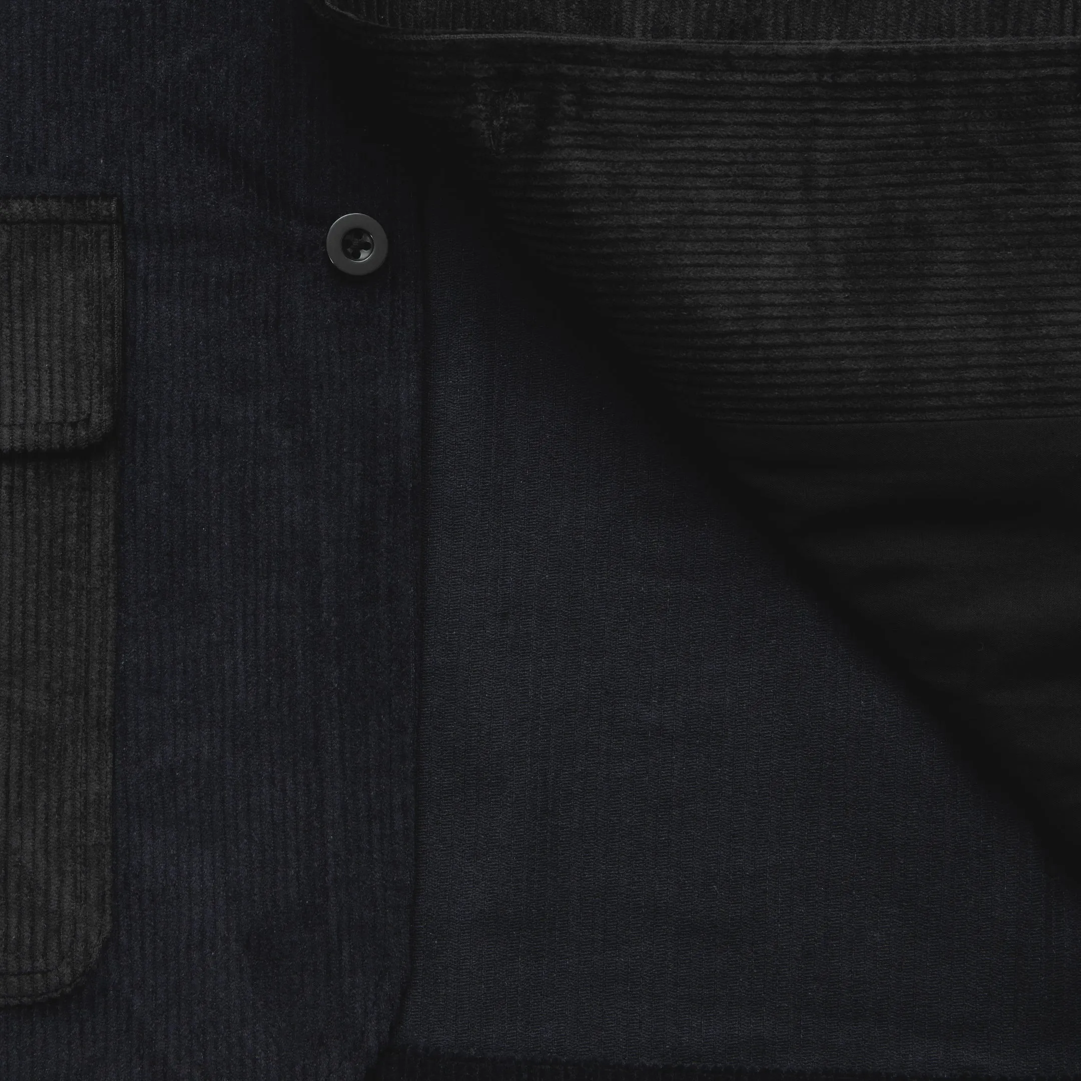 Corduroy Bi-Color Jacket [Black/Navy] / 2420622