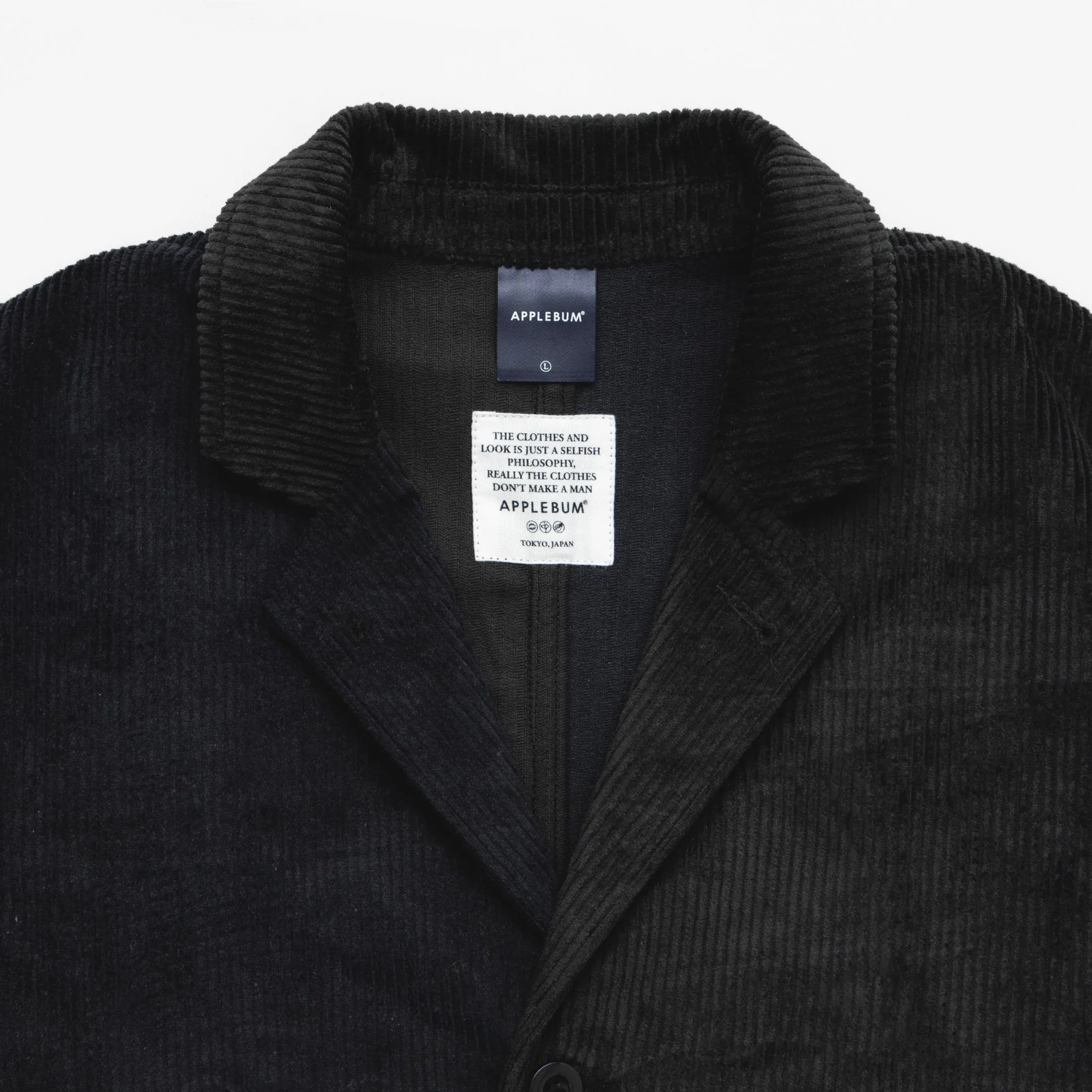 Corduroy Bi-Color Jacket [Black/Navy] / 2420622