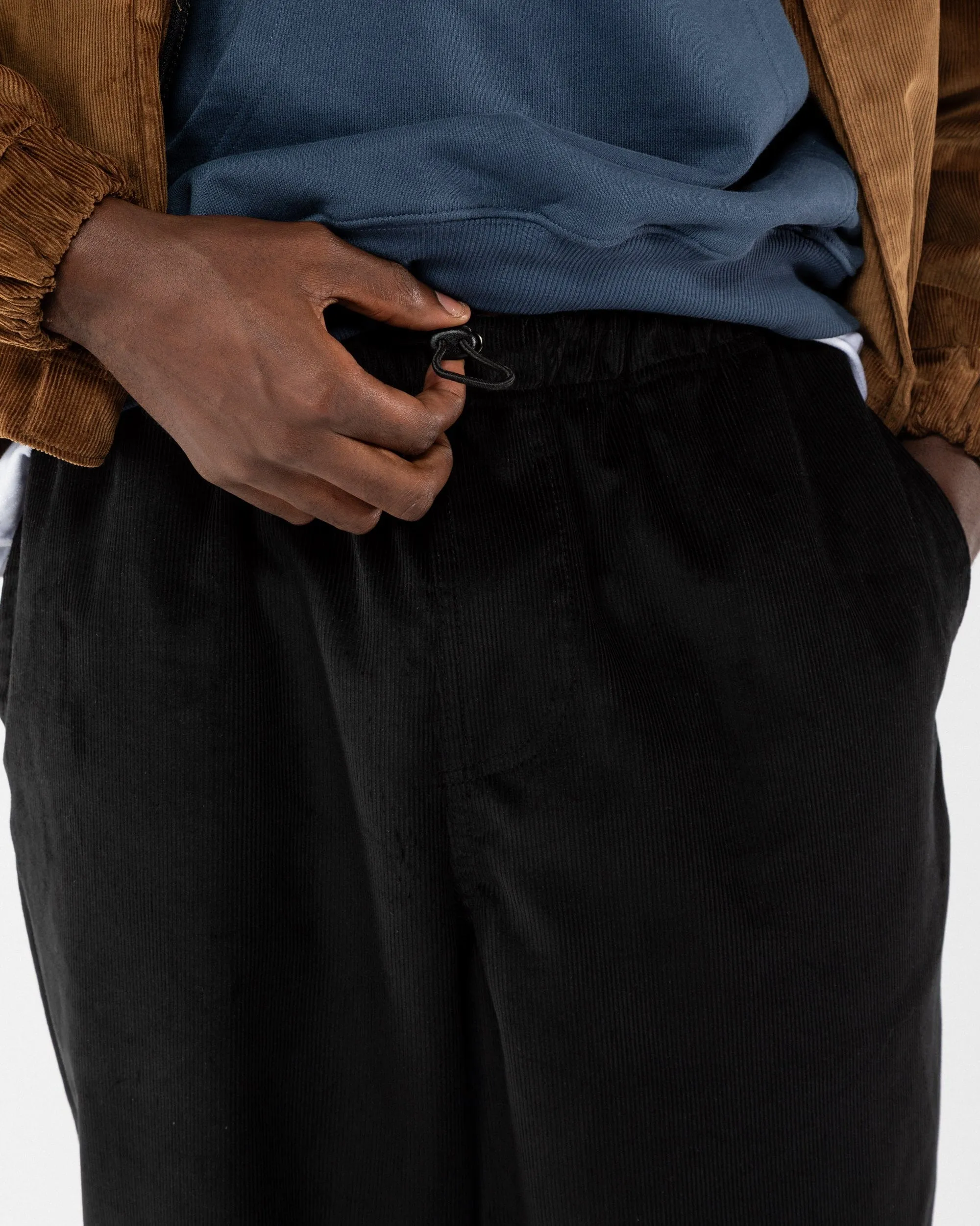 Corduroy Zama Pants - Black