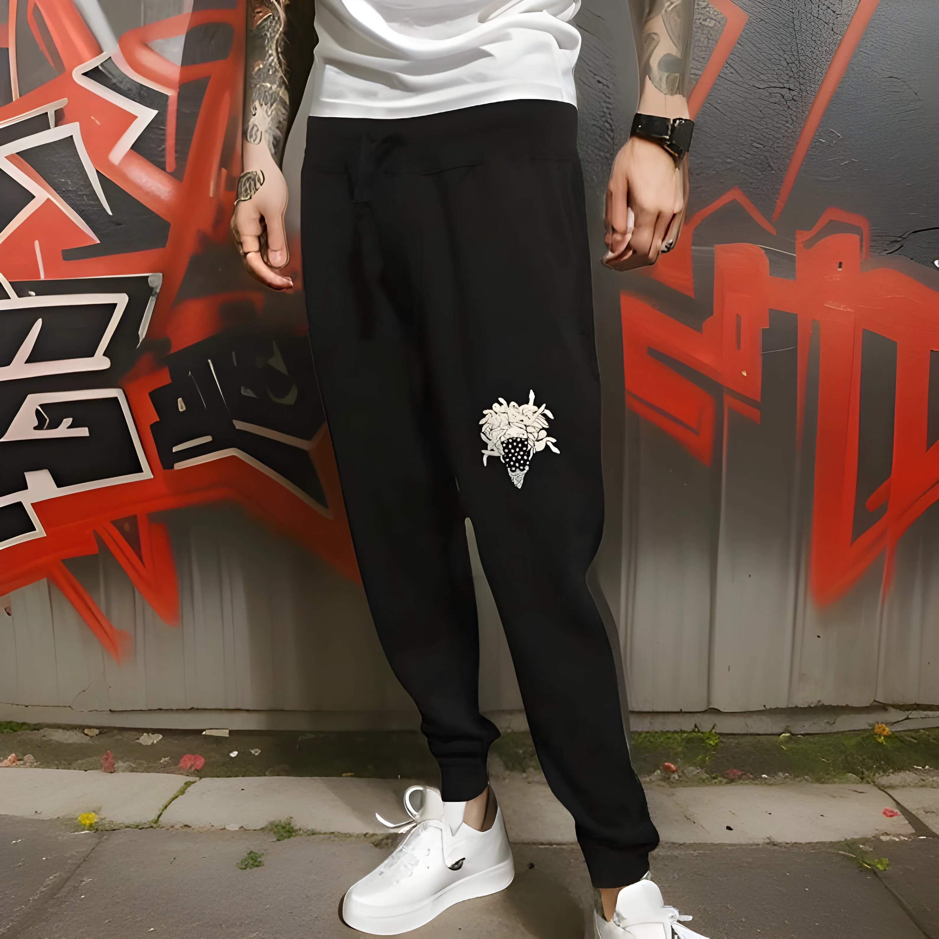 ^CROOKS & CASTLES^ (BLACK) ~BANDUSA~ JOGGER SWEATPANTS